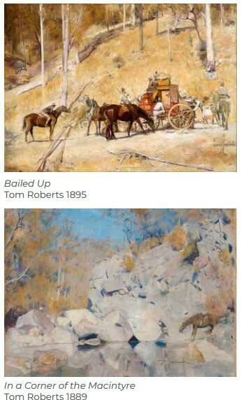 Two of the famous Tom Roberts painted done on Paradise Creek Station.