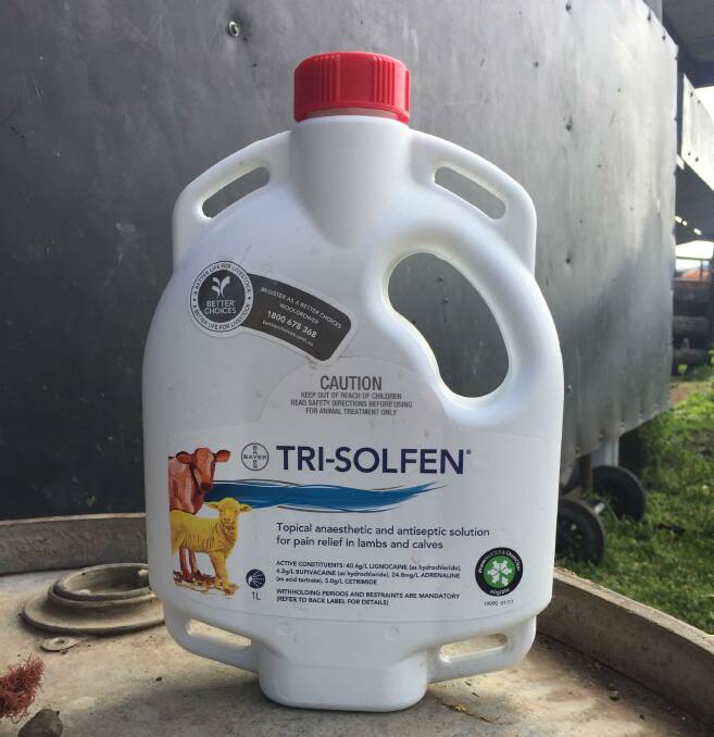 Tri-Solfen has been widely adopted as pain relief product in the cattle industry.
