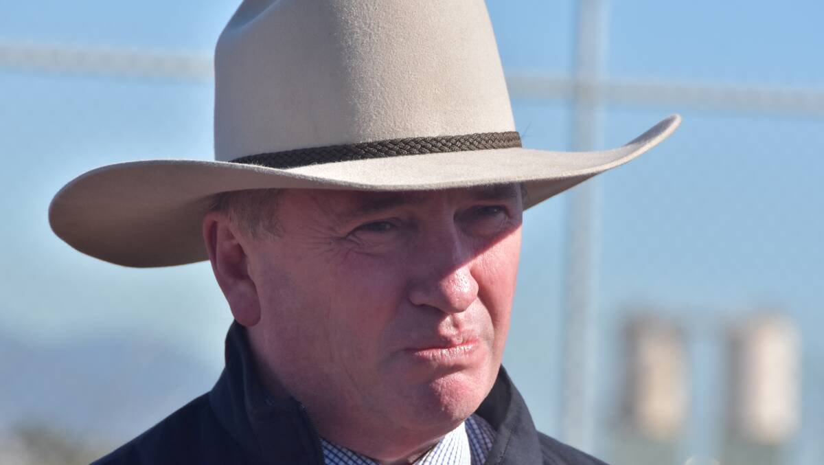 IN THE DARK: Deputy Prime Minister Barnaby Joyce did not see a damaging statement on Inland Rail before its release by his office on Wednesday morning.