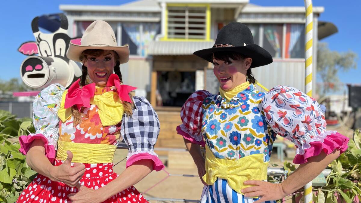 The Crackup Sisters have officially welcomed visitors to their colourful property in Winton.
