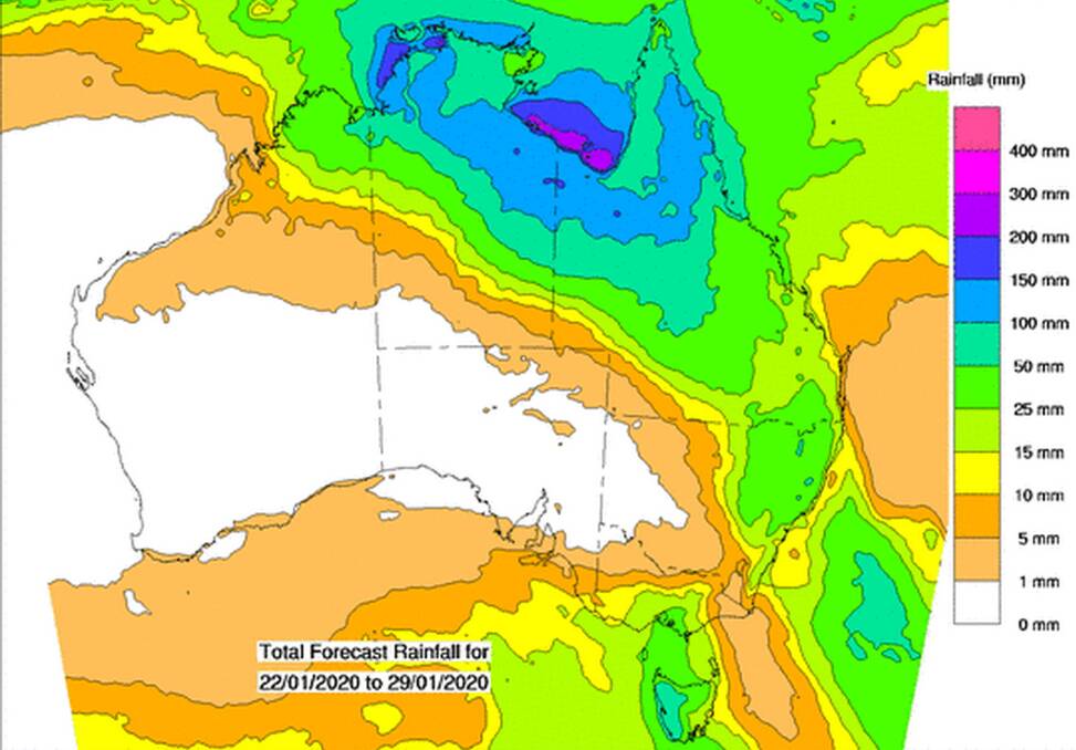 FOLLOW UP: The Bureau of Meteorology's forecast promises some handy rain over the next eight days. 