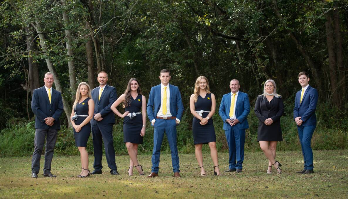 The Ray White Rural team in Gympie, headed by Clancy Adams (centre).