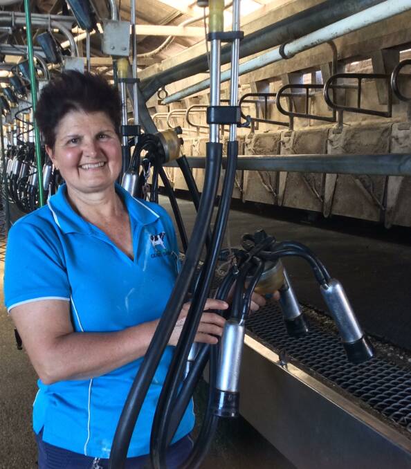 KEEP ON KEEPING ON: Barbara Gear (pictured) and her husband Robert are producing some 11,000 litres a day on their Cedar Pocket dairy farm.