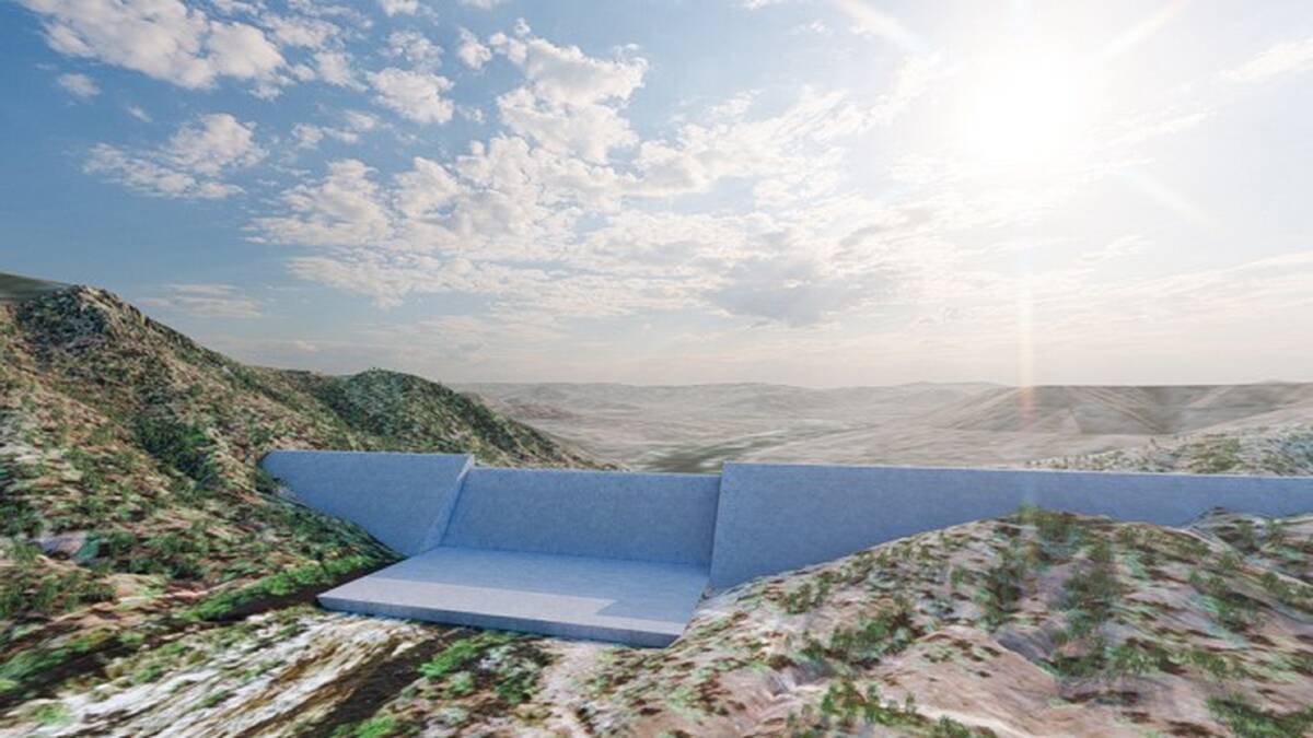 NATION BUILDING: The Federal Government has kicked in an additional $12.65 million towards the Urannah Dam project. Image - Artists impression 