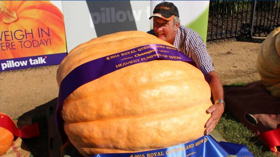 EKKA 2021: The giant pumpkin record is currently held by veteran grower Geoff Frohloff, who produced a 261.5kg beauty in 2015.