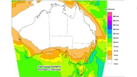 Queensland is set to experience a run of dry weather, possibly through to the end of August. Picture - BoM