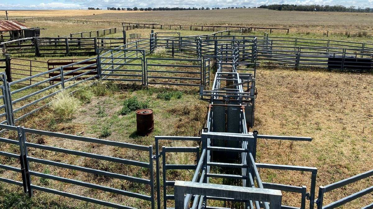 The cattle yards have water connected.
