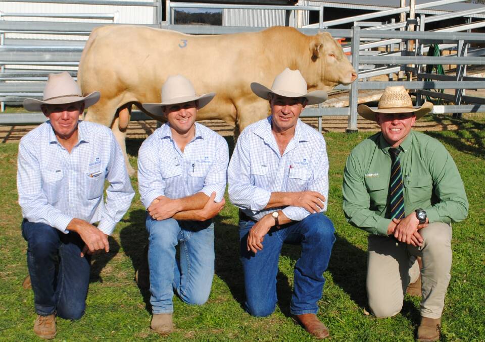SALE TOPPER: The $36,000 Palgrove Muchmore (P) R/F with David Smith, Ben Noller and David Bondfield from Palgrove, with auctioneer Colby Ede, Landmark.