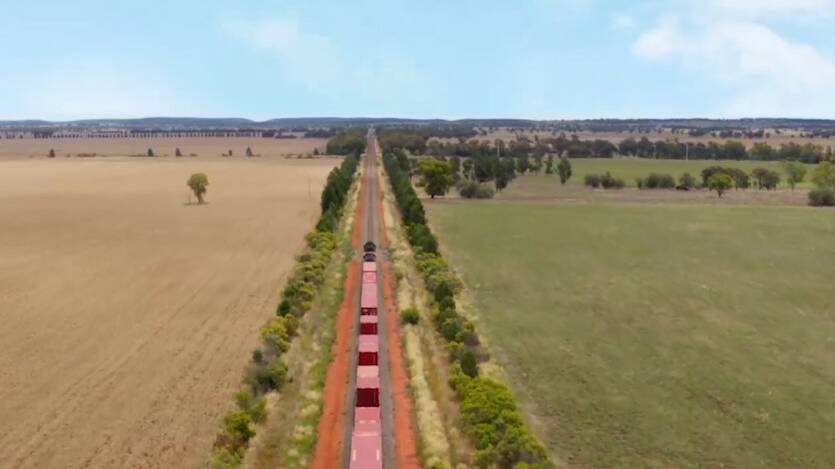 Inland Rail is planned for 1700km from Melbourne to Acacia Ridge in Brisbane.