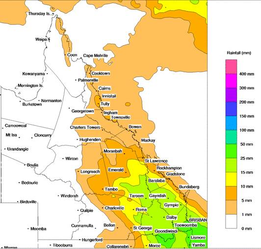 SUNDAY'S EXPECTED RAIN: The Bureau of Meteorology big promise of worthwhile falls has seriously faded.