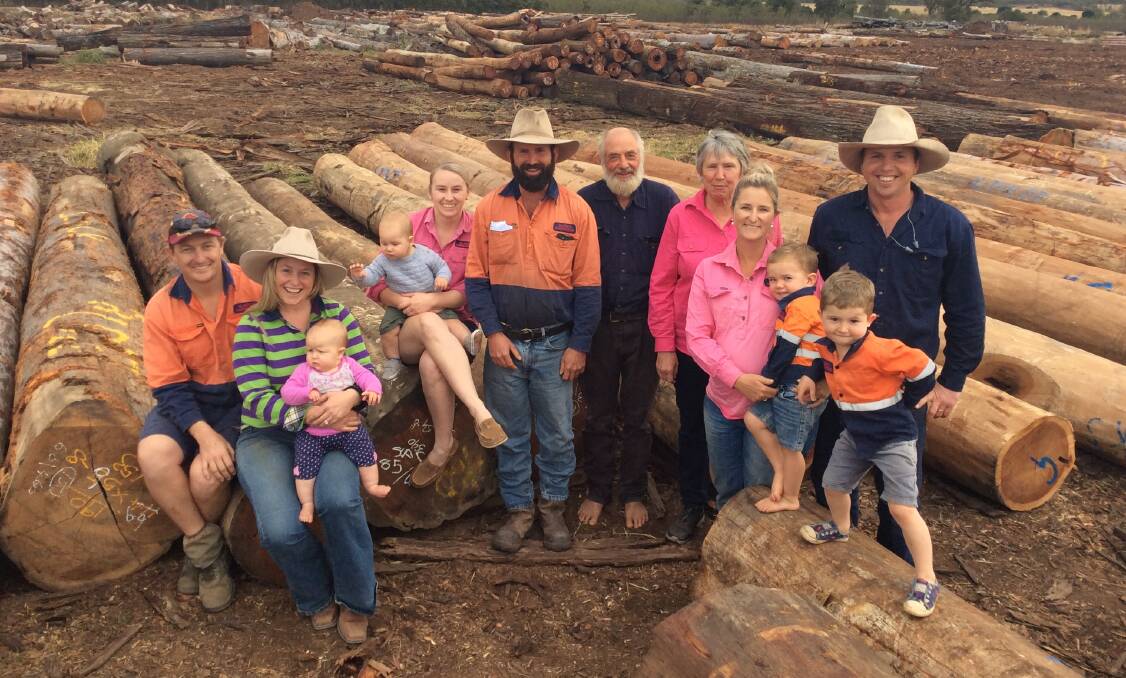 FAMILY BUSINESS: Sam Slack (centre) and the Slack family have built a major sawmill business in Gayndah, which is town's major provider of full time jobs.