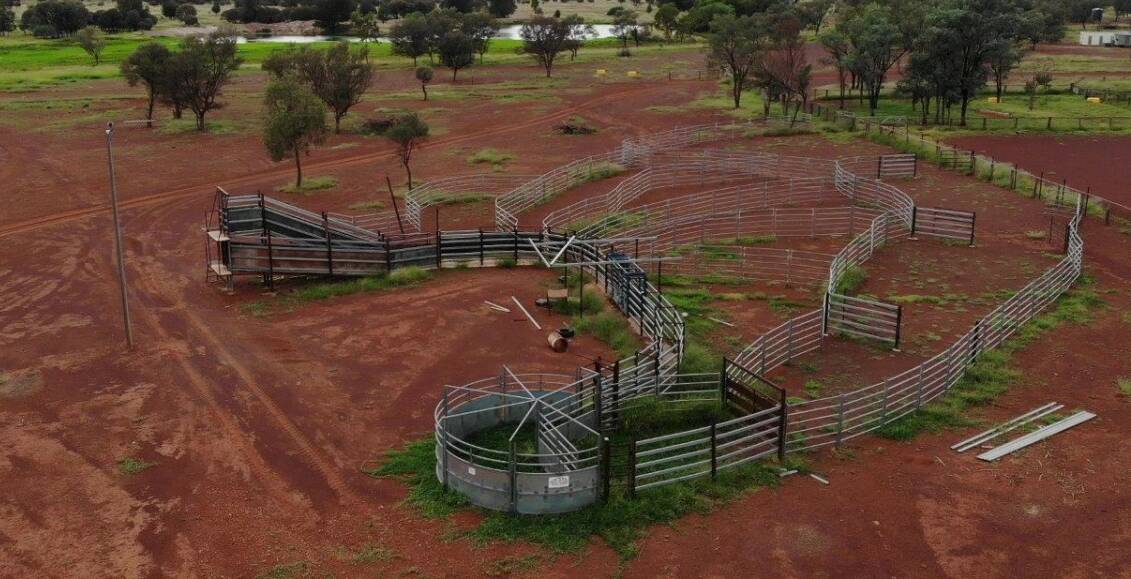 Greenoaks features a new set of steel panel cattle yards with a double decker loading ramp. 