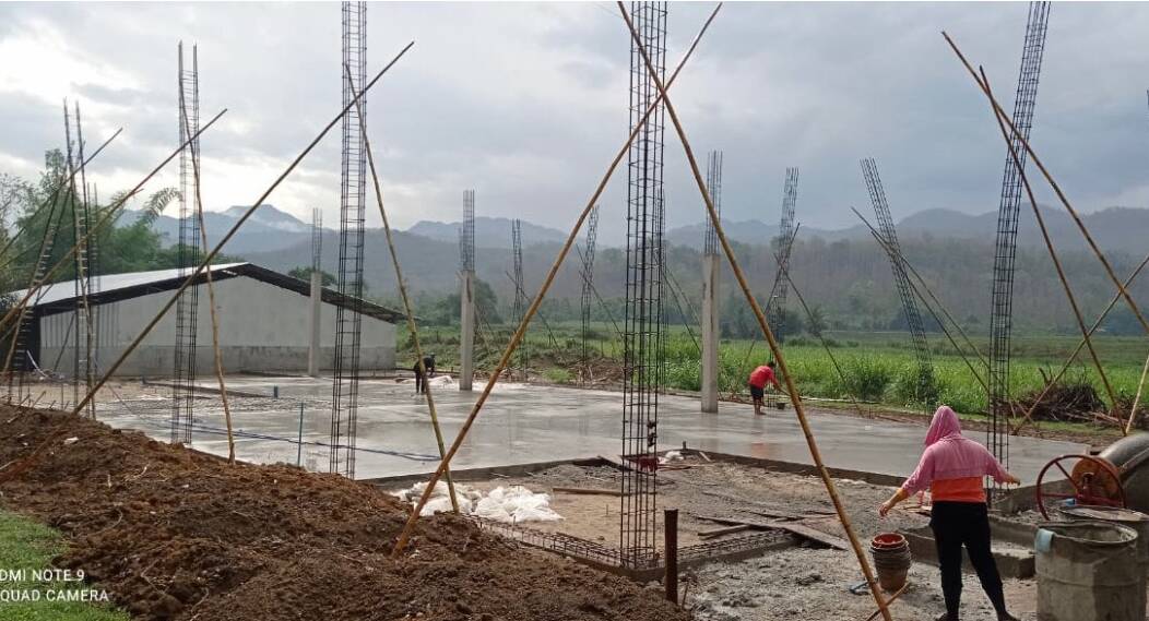 Work is underway on AgCoTech's block factory in Laos, which will use Australian technology to reduce both methane from cattle and help address poverty.
